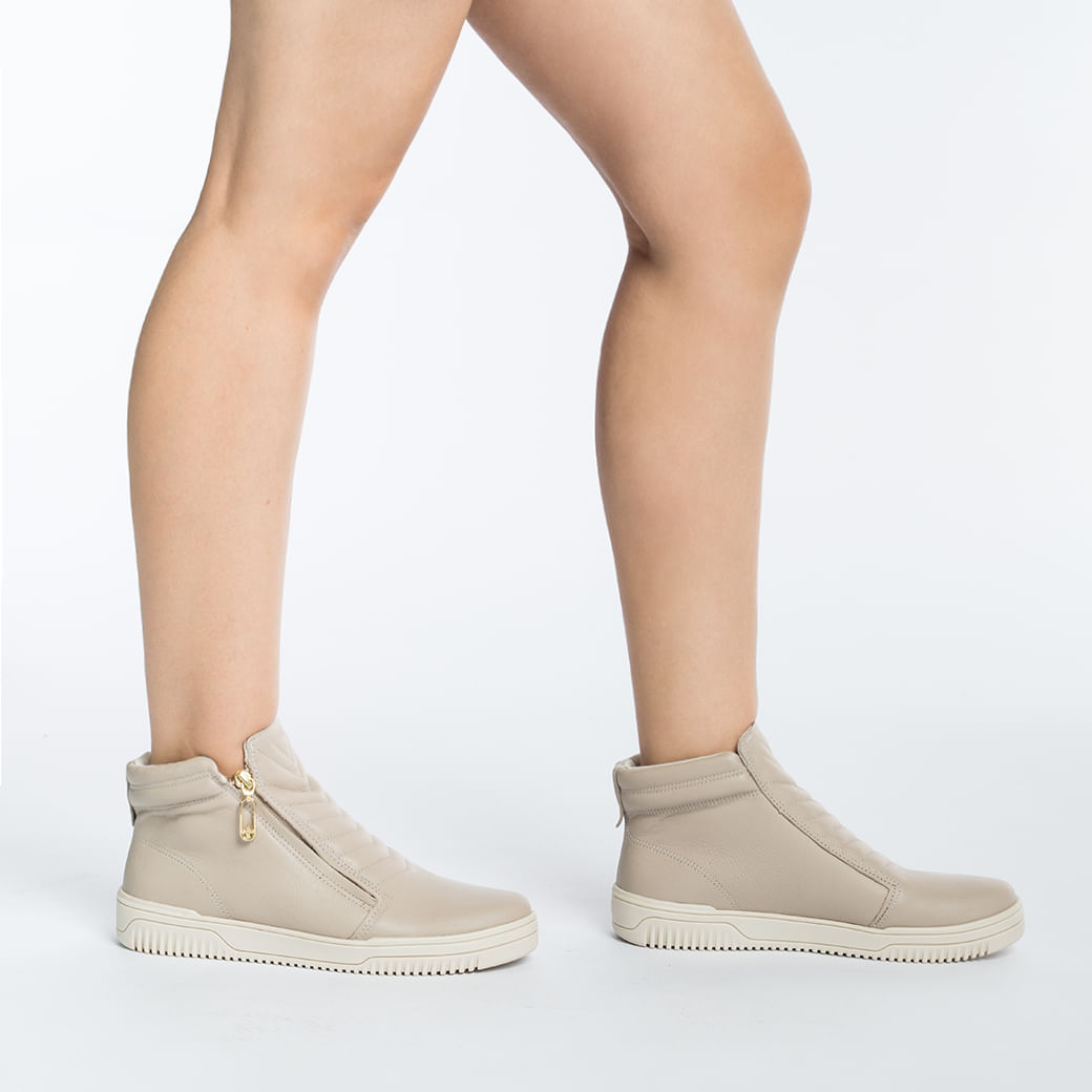 Pegada Tenis Casual 211806-01 Linho Couro nature desert2